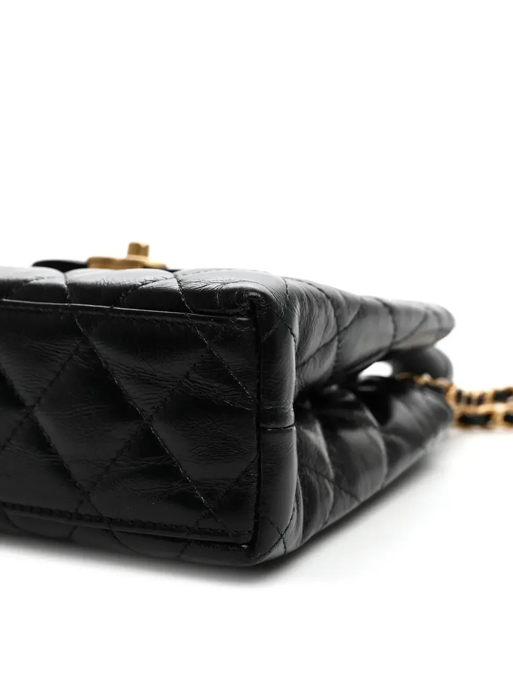 Chanel Shiny Aged Calfskin Quilted Nano #335701C57B
